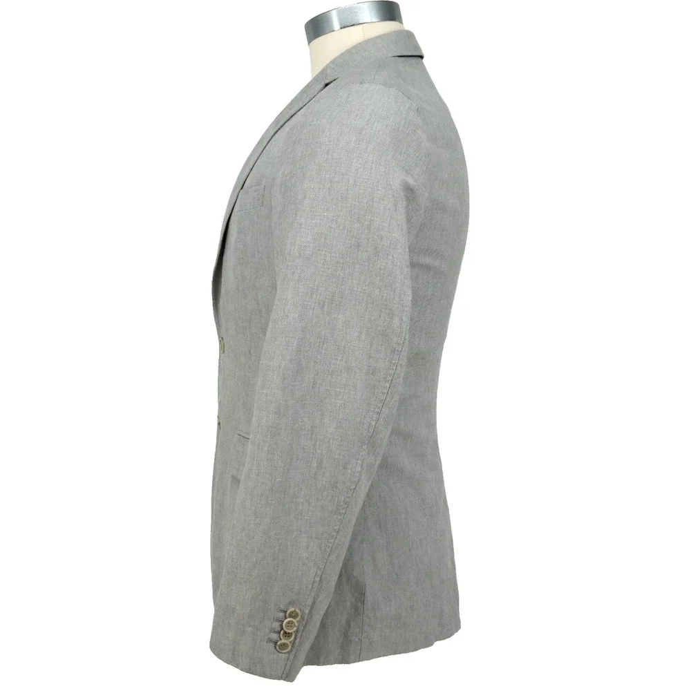 Banana Republic Sport Coat Mens 38R Light Gray Jacket Tailored Fit Blazer Preppy